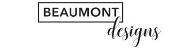 A black and white logo for a company called beaumont designs