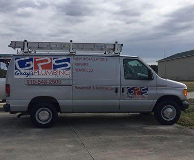 Gray's Plumbing Van - Plumping Repair On Slow County in Jacksonville, NC