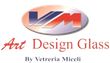 logo vm art design glass