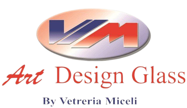 logo vm art design glass