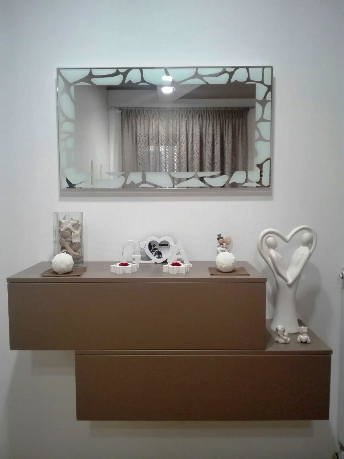 Specchio per arredo bagno con cornice