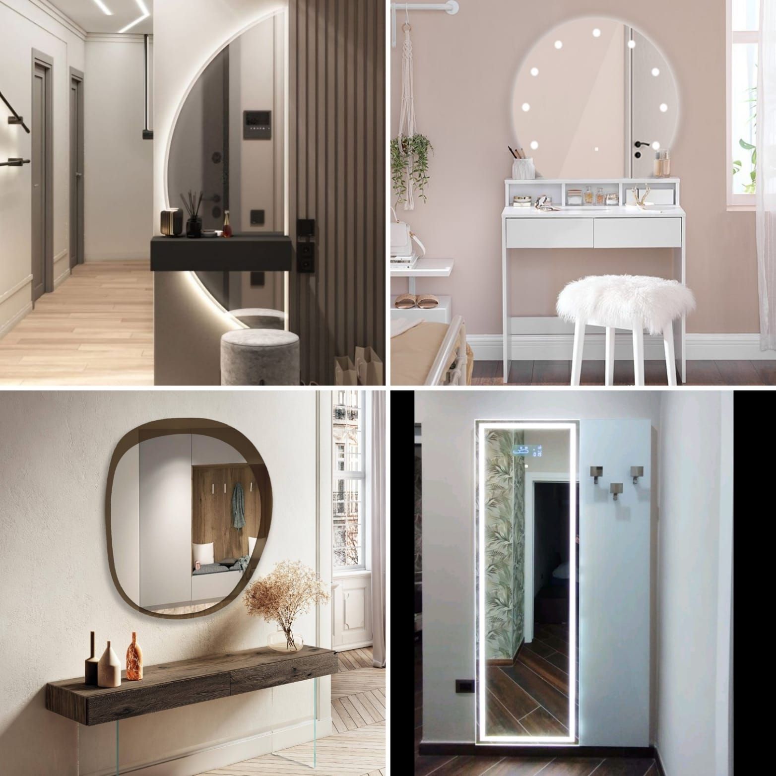 Bagno con specchio moderno