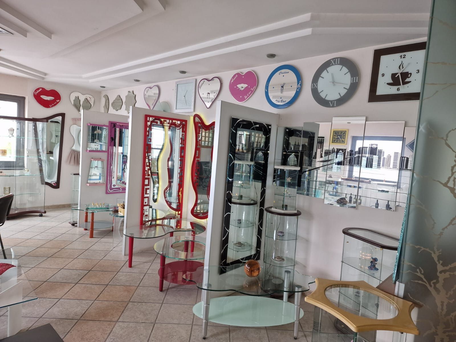 Esposizioni cmplementi d'arredo VM Art Design Glass Vetreria Miceli