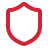 Red shield outline.