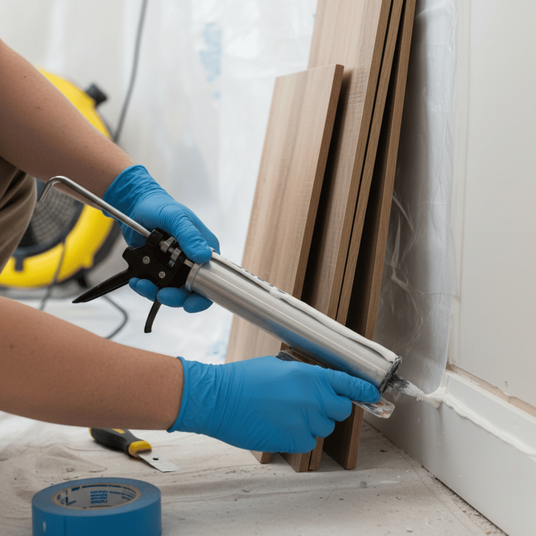 Flood damage restoration showing drying equipment and moisture control in Fountain Hills AZ