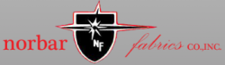 Norbar fabrics co inc logo with a shield and a star