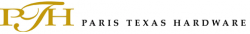A logo for paris texas hardware is shown on a white background.