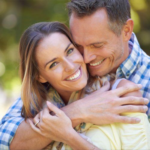 Couple with Porcelain Veneers — Gate City, VA — Wray Chaffin DMD