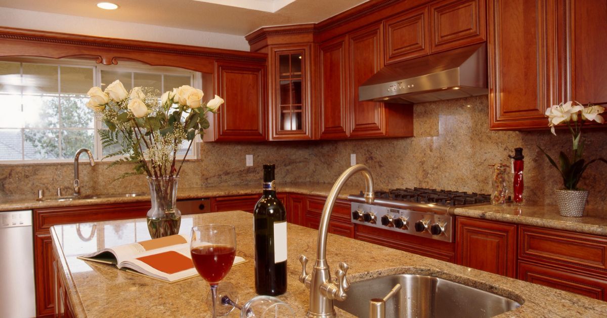 a well-designed granite kitchen countertop