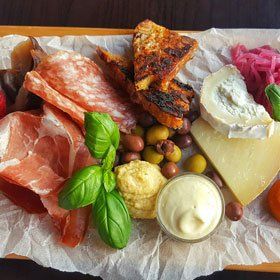 Cooked meat selection