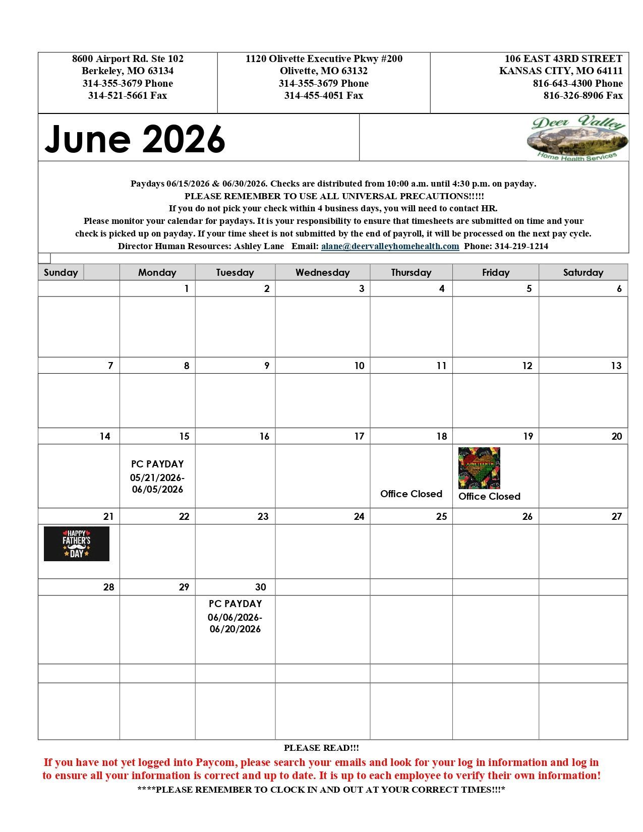 June  2026 calendar.