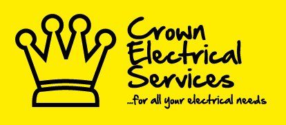The logo for crown electrical services for all your electrical needs.