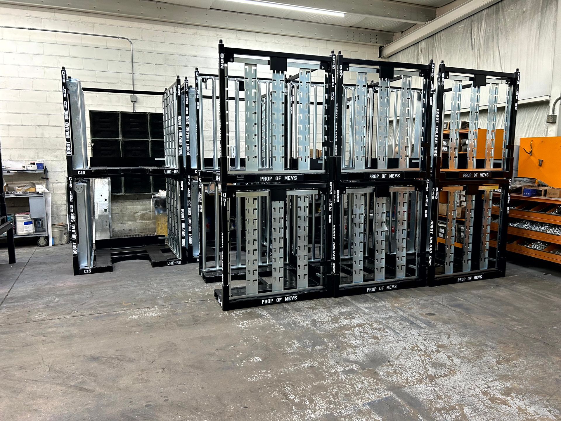 Custom shipping racks