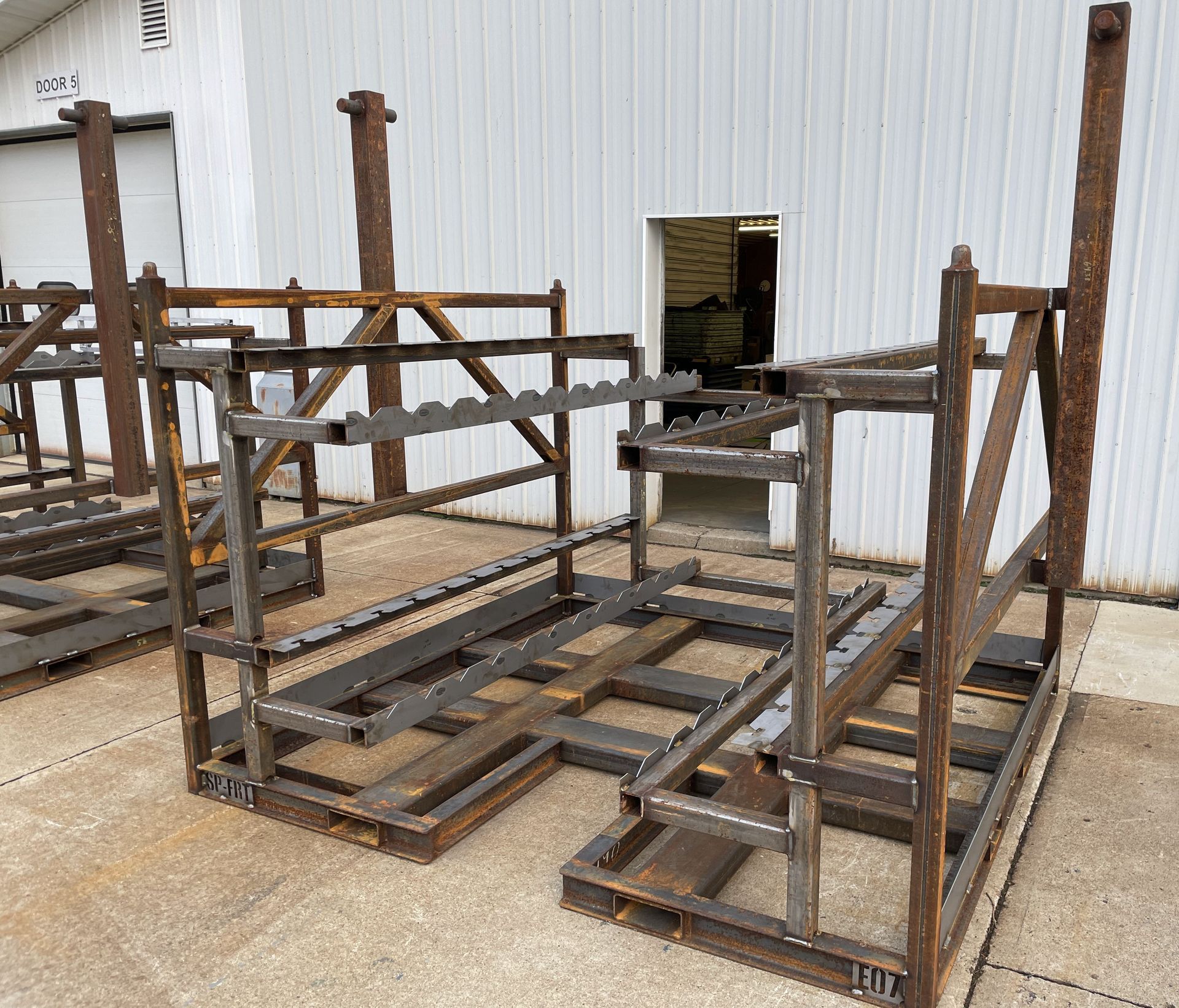 shear plate ecoat rack