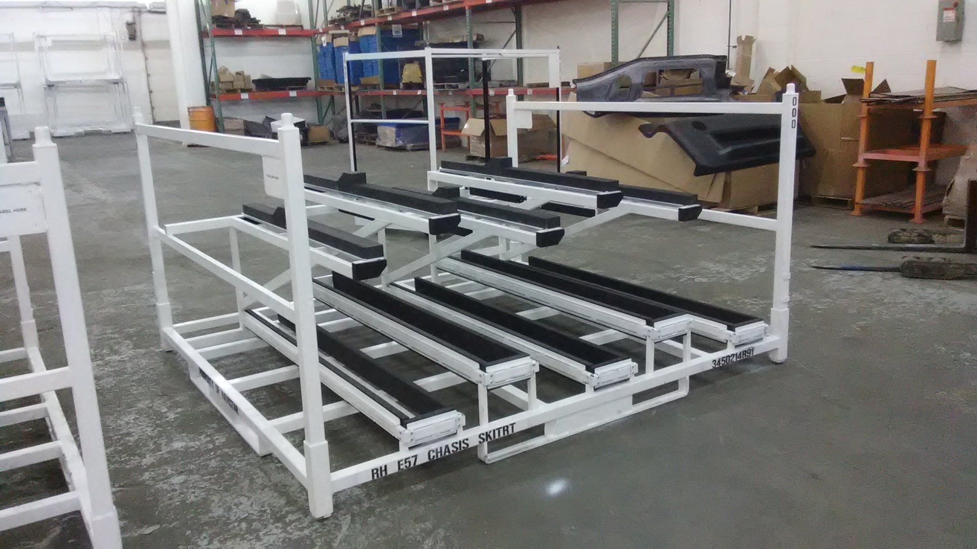 Custom fender shipping rack