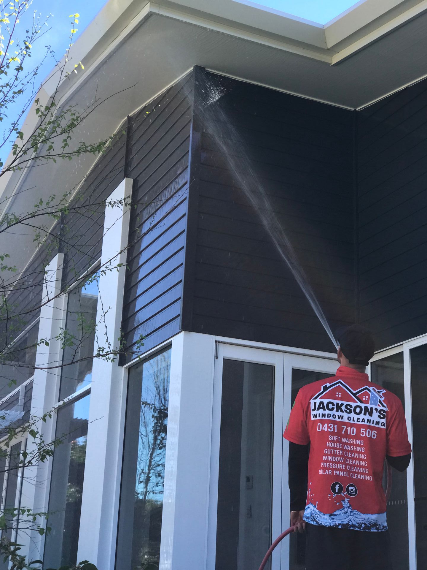 Power Washed Fence — Jackson’s Window Cleaning in Nerang, QLD
