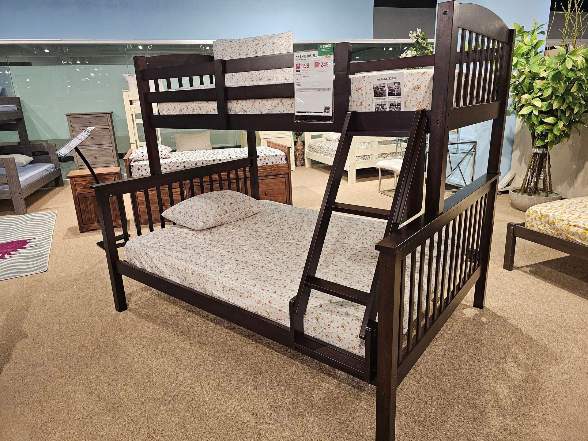 Three bar stools are sitting on top of a white cabinet - Montclair, CA - Alexa Furniture