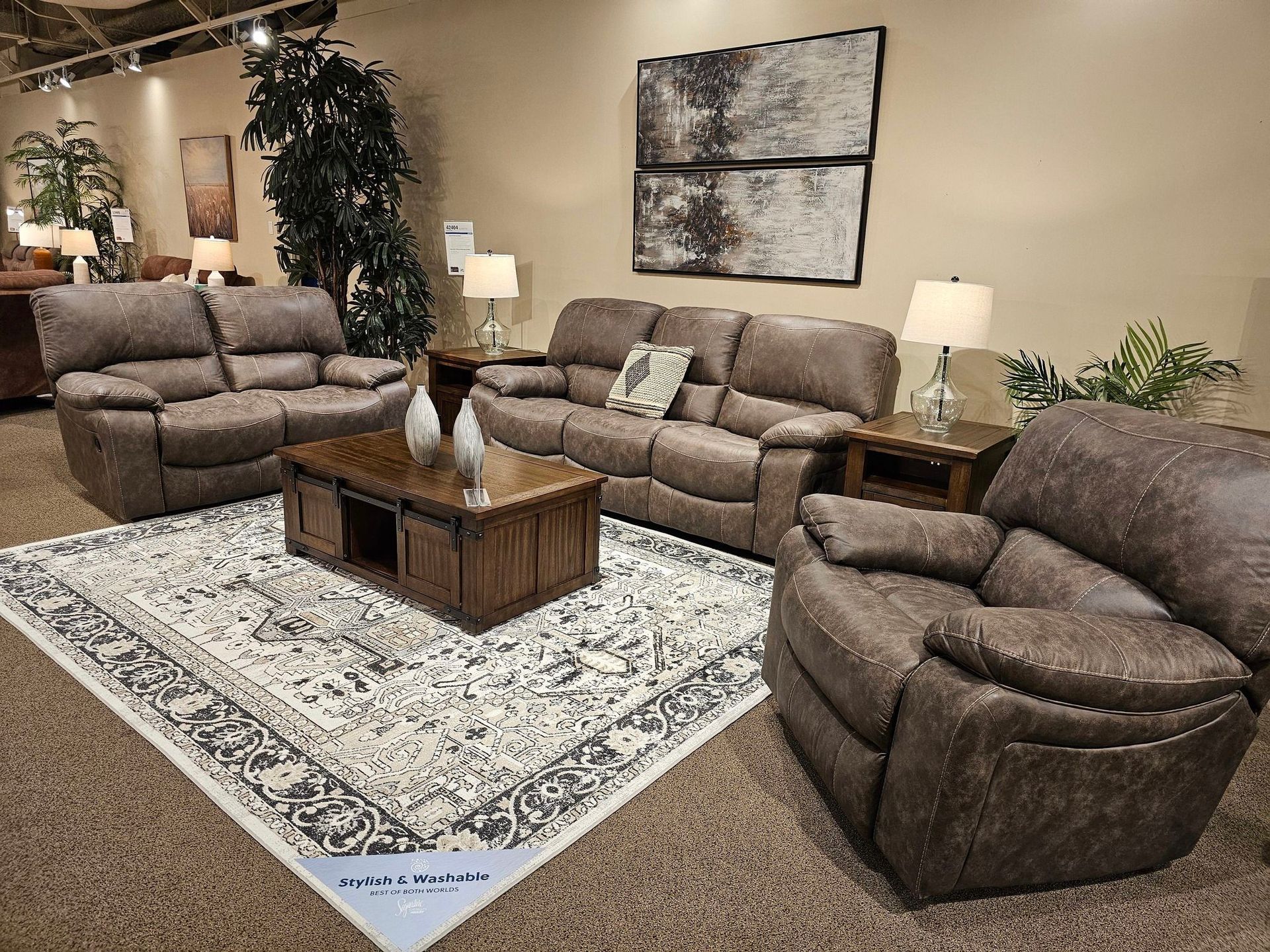 A bedroom with a bed, dresser, and chest of drawers - Montclair, CA - Alexa Furniture