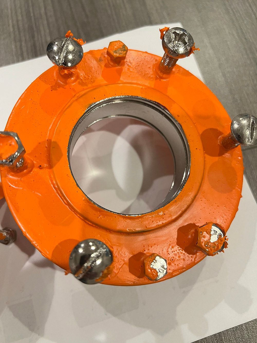 Masking for selective plating by Seminole Metal Finishing.