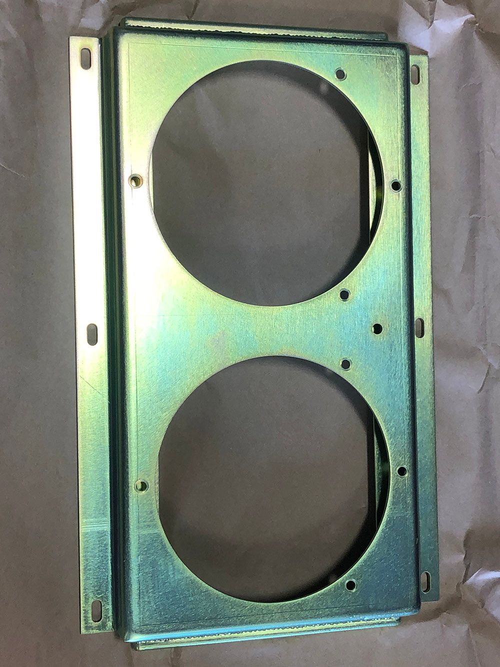 Trivalent Yellow zinc by Seminole Metal Finishing.