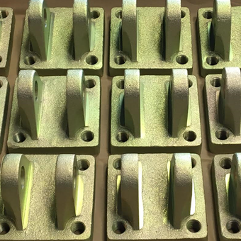 Yellow zinc plated casting by Seminole Metal Finishing.