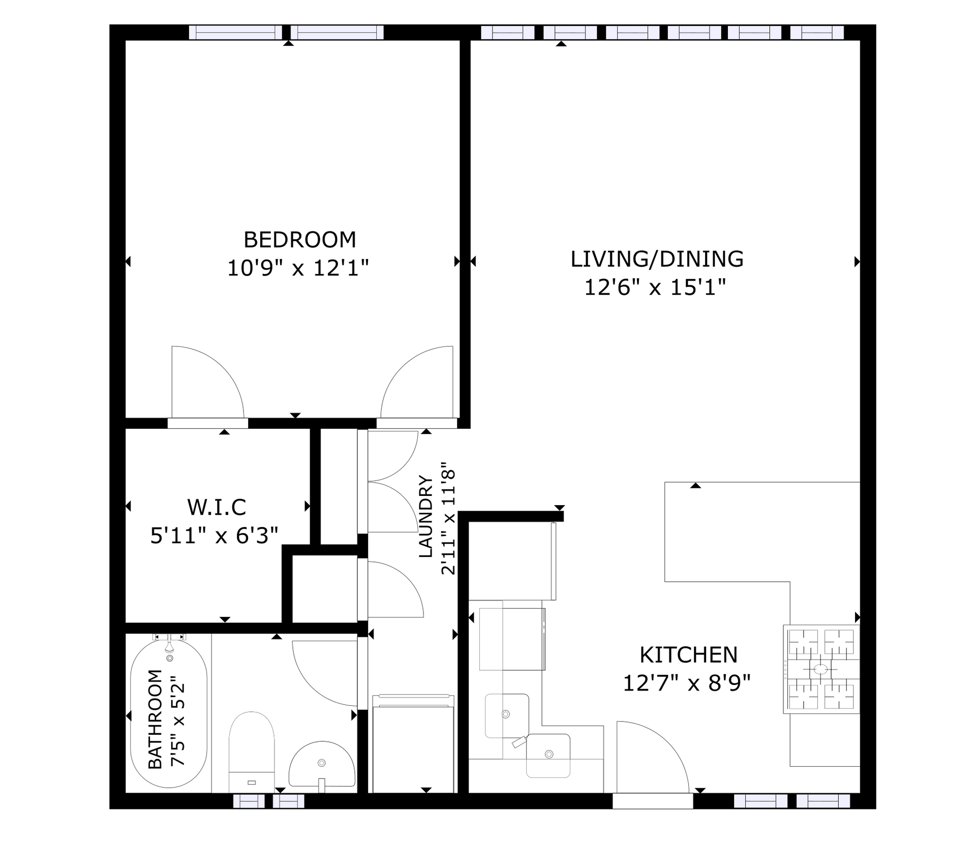 Apartment 3D Floorplan Rendering