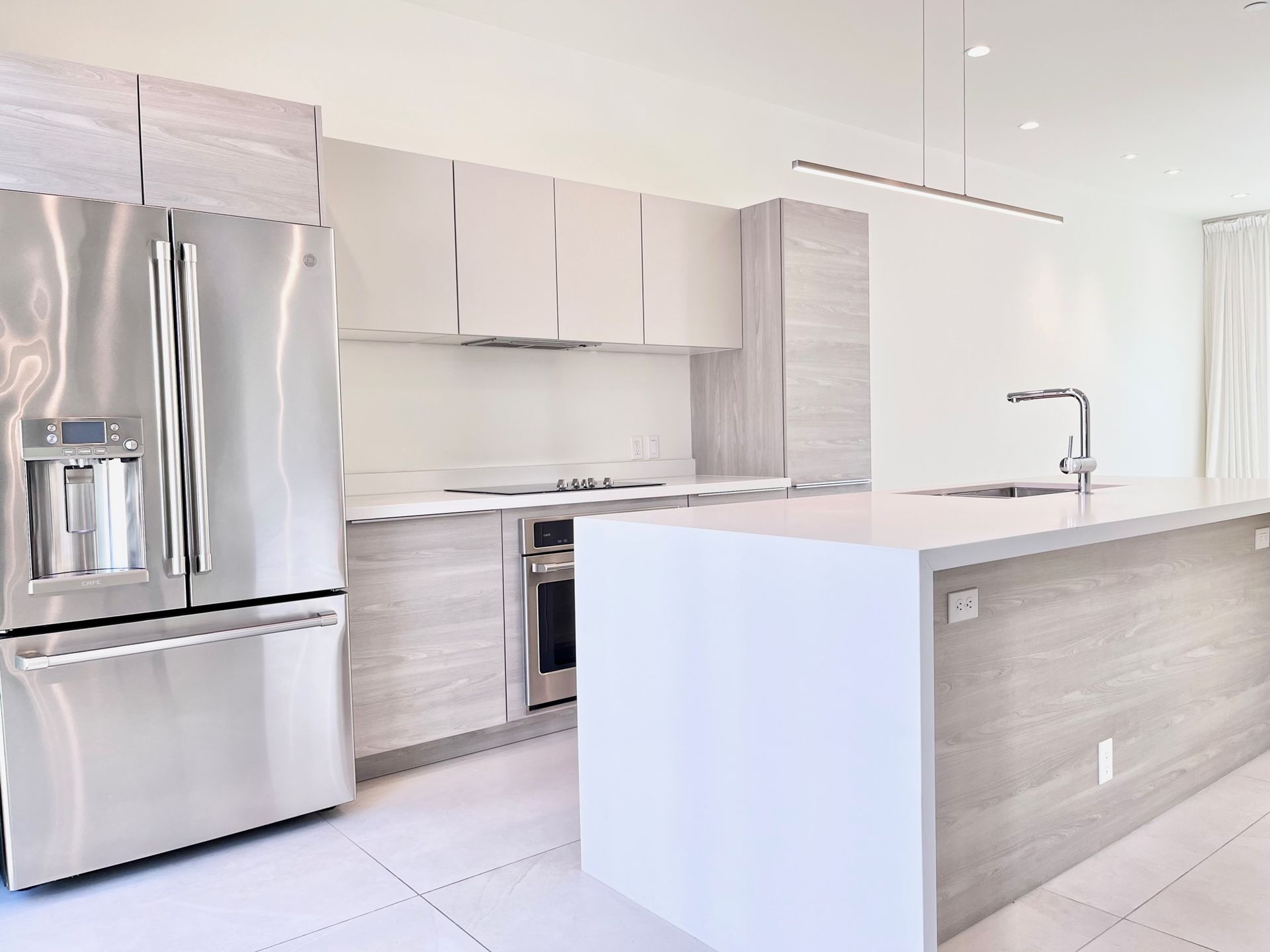 modern upgraded apartment kitchen