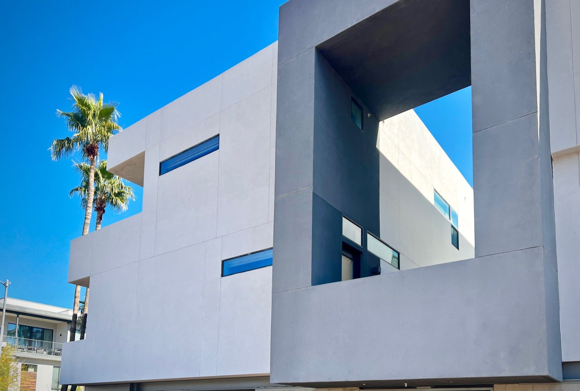 Apartment building exterior