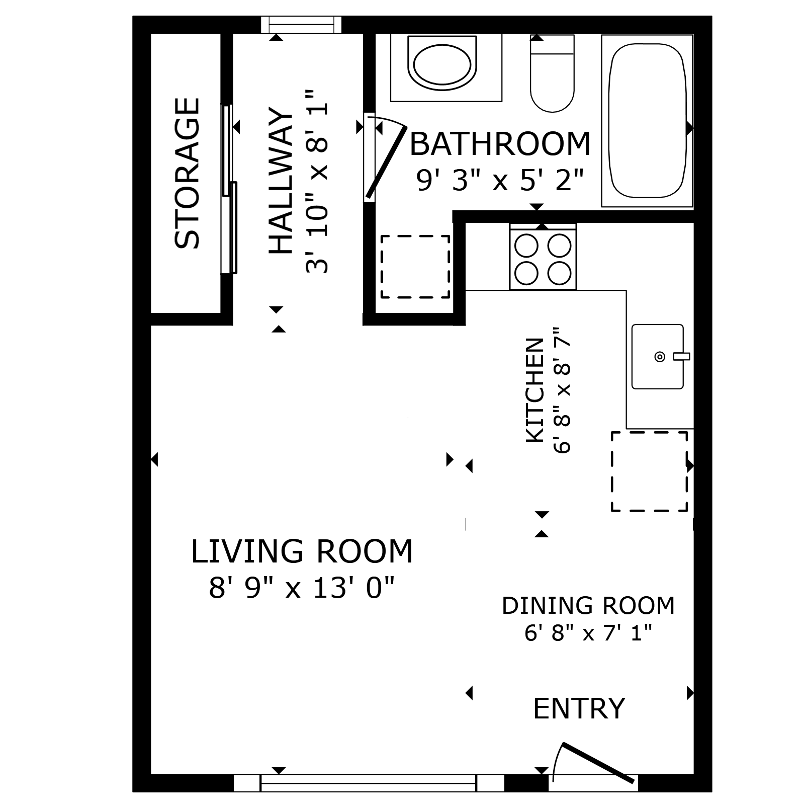 Apartment 3D Floorplan Rendering
