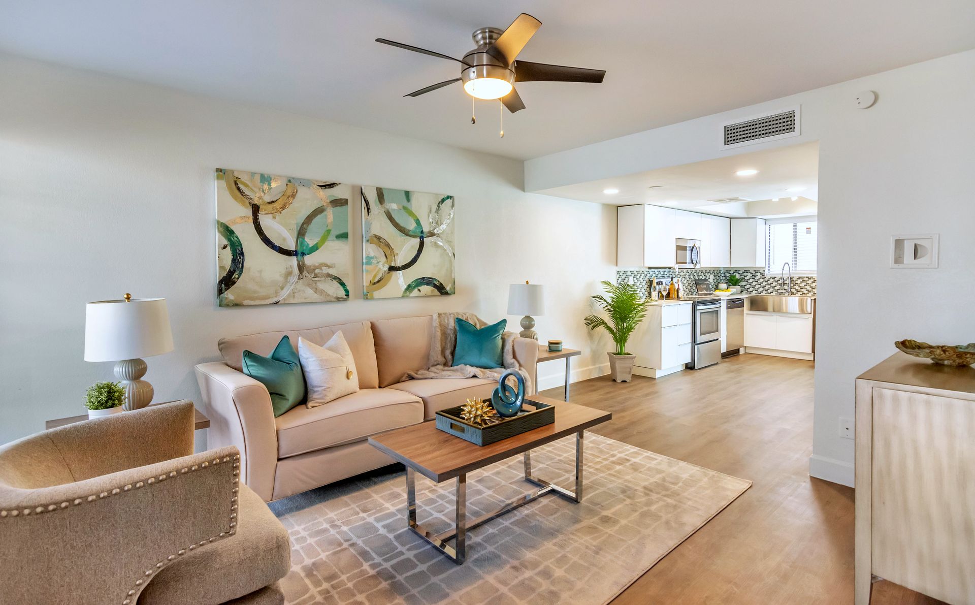 Modern Apartment Spacious Living Room