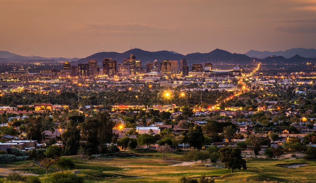 Phoenix at night