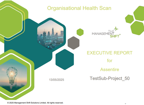 Cover of an Executive Report for Assentire: