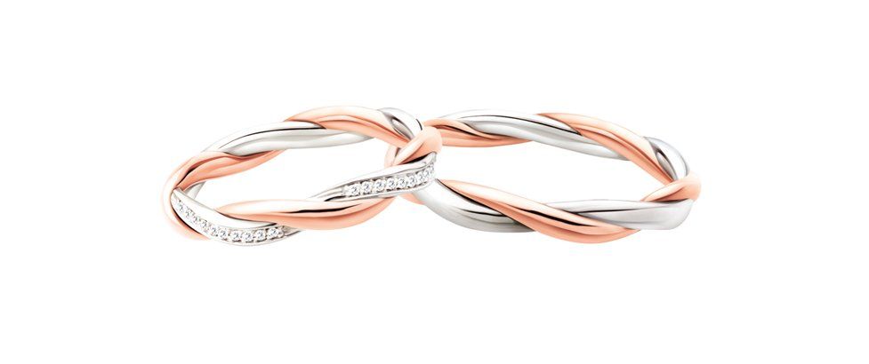 fedi in oro bianco e giallo Polello