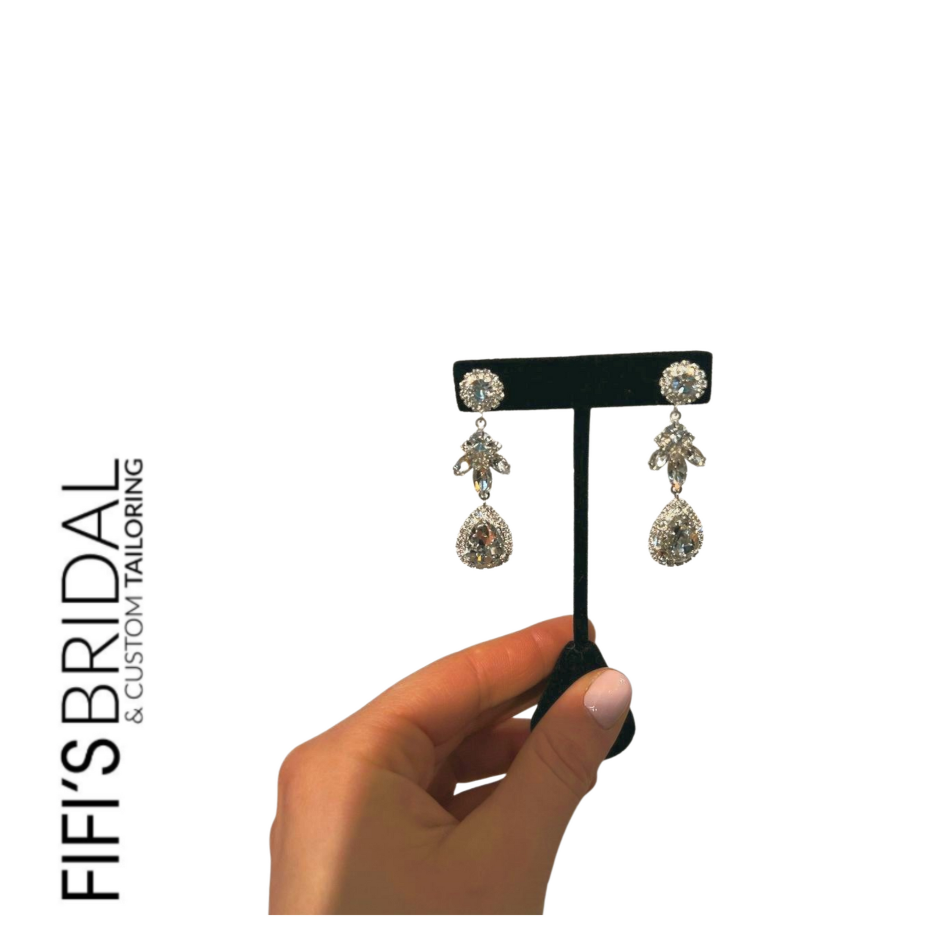 Bridal Earrings at Fifi's Bridal in Elmhurst, IL