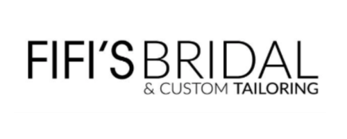 The logo for fifi 's bridal and custom tailoring