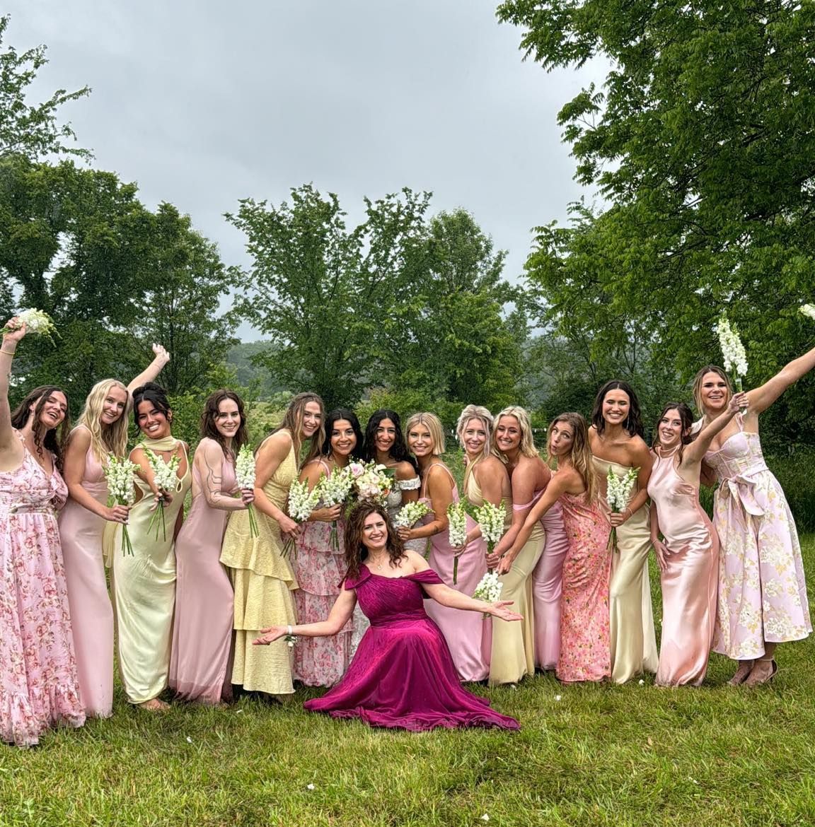 Amanda and Dylan Matthews by Fifi’s Bridal A Rainy Wedding Day 2024