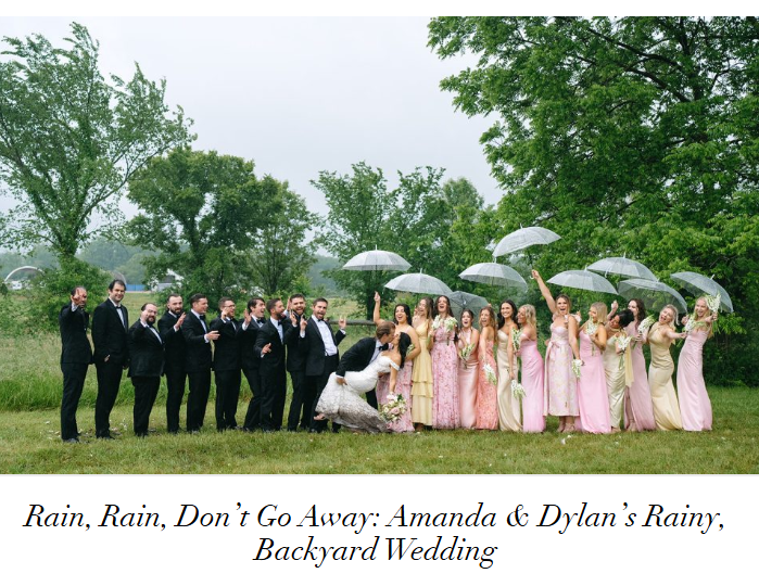 Amanda and Dylan's Rainy Day Wedding Amanda and Dylan's Rainy Day Wedding