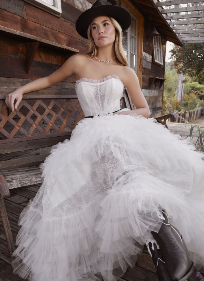 Beloved by Casablanca wedding dress at Fifi's Bridal in Elmhurst, IL