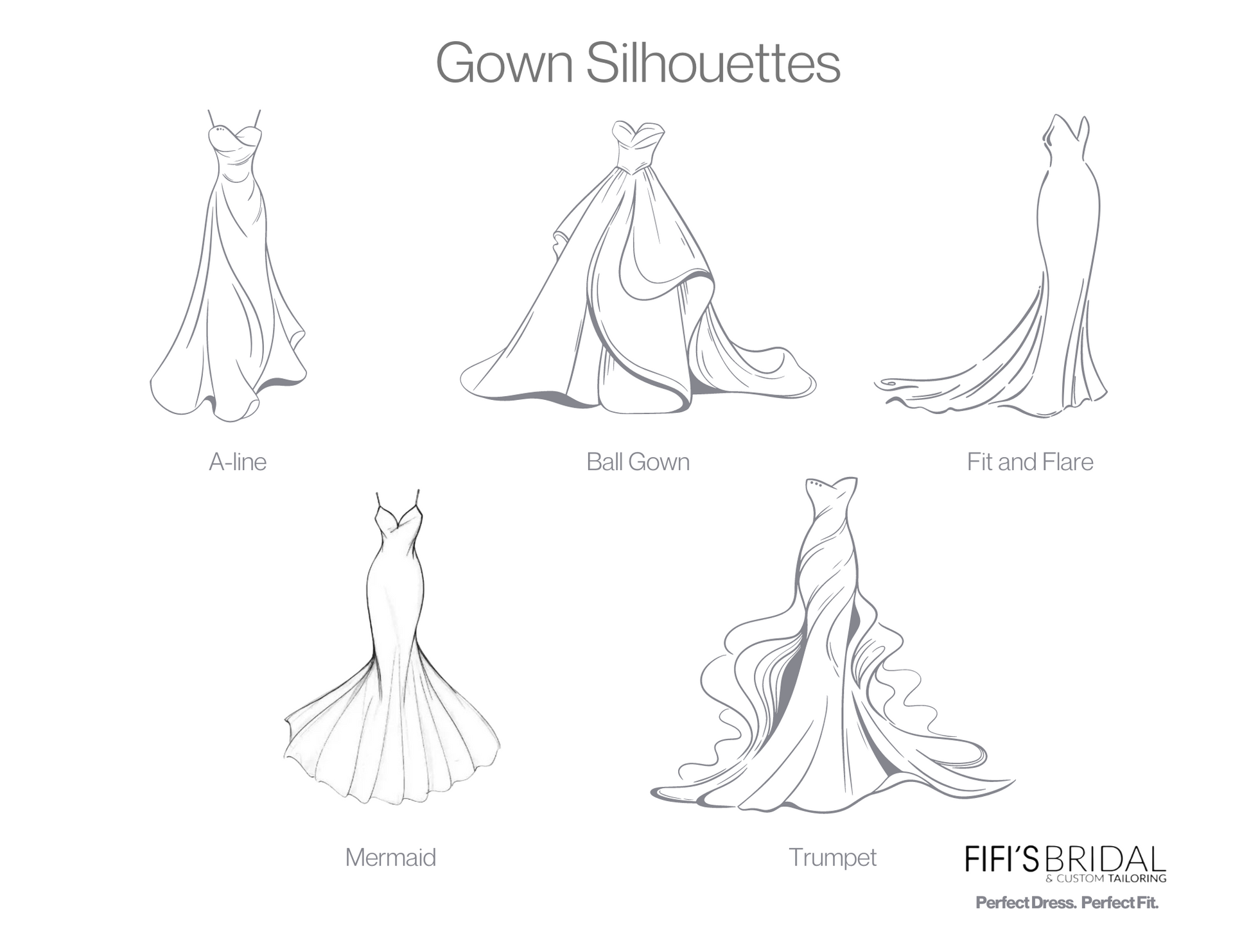 Wedding Gown Silhouettes