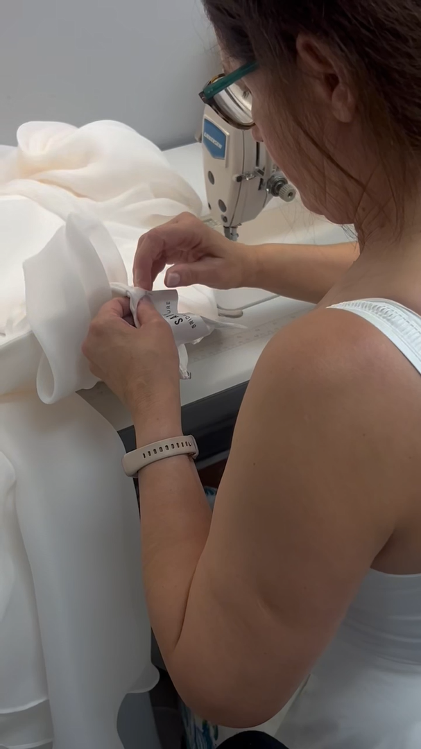 Fifi master tailor at Fifi's Bridal