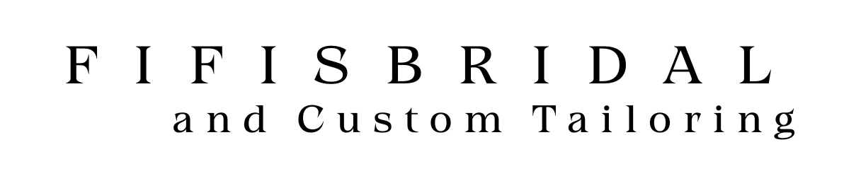 The logo for fifi 's bridal and custom tailoring