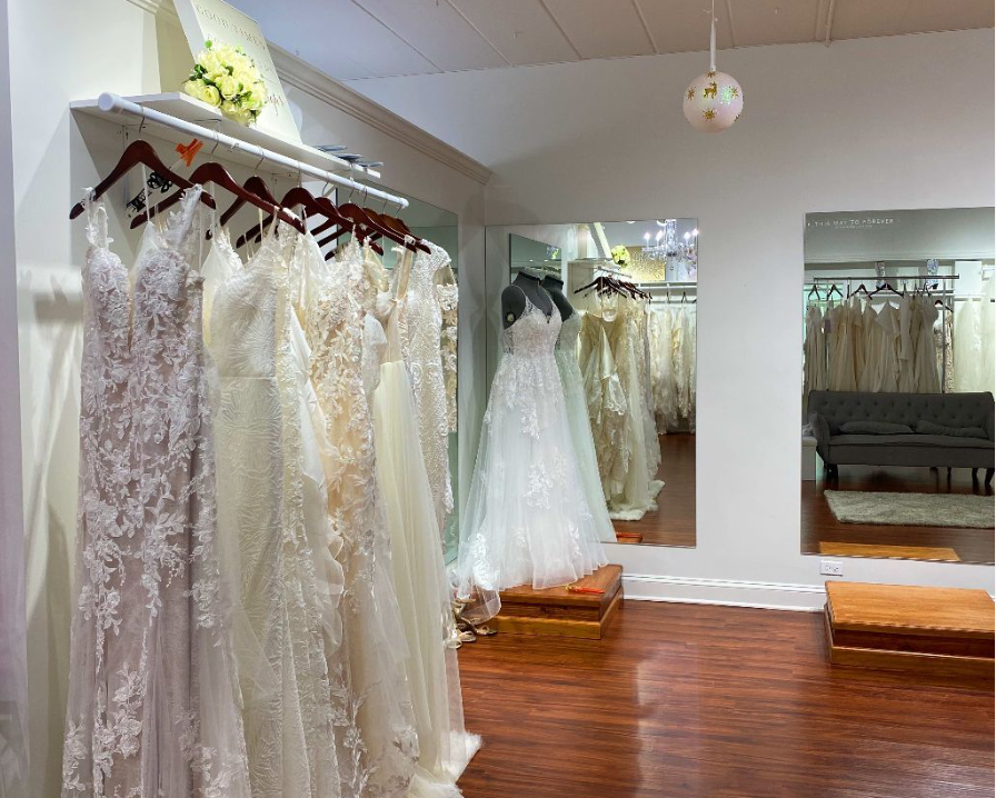 Showroom at Fifi's Bridal in Elmhurst, IL