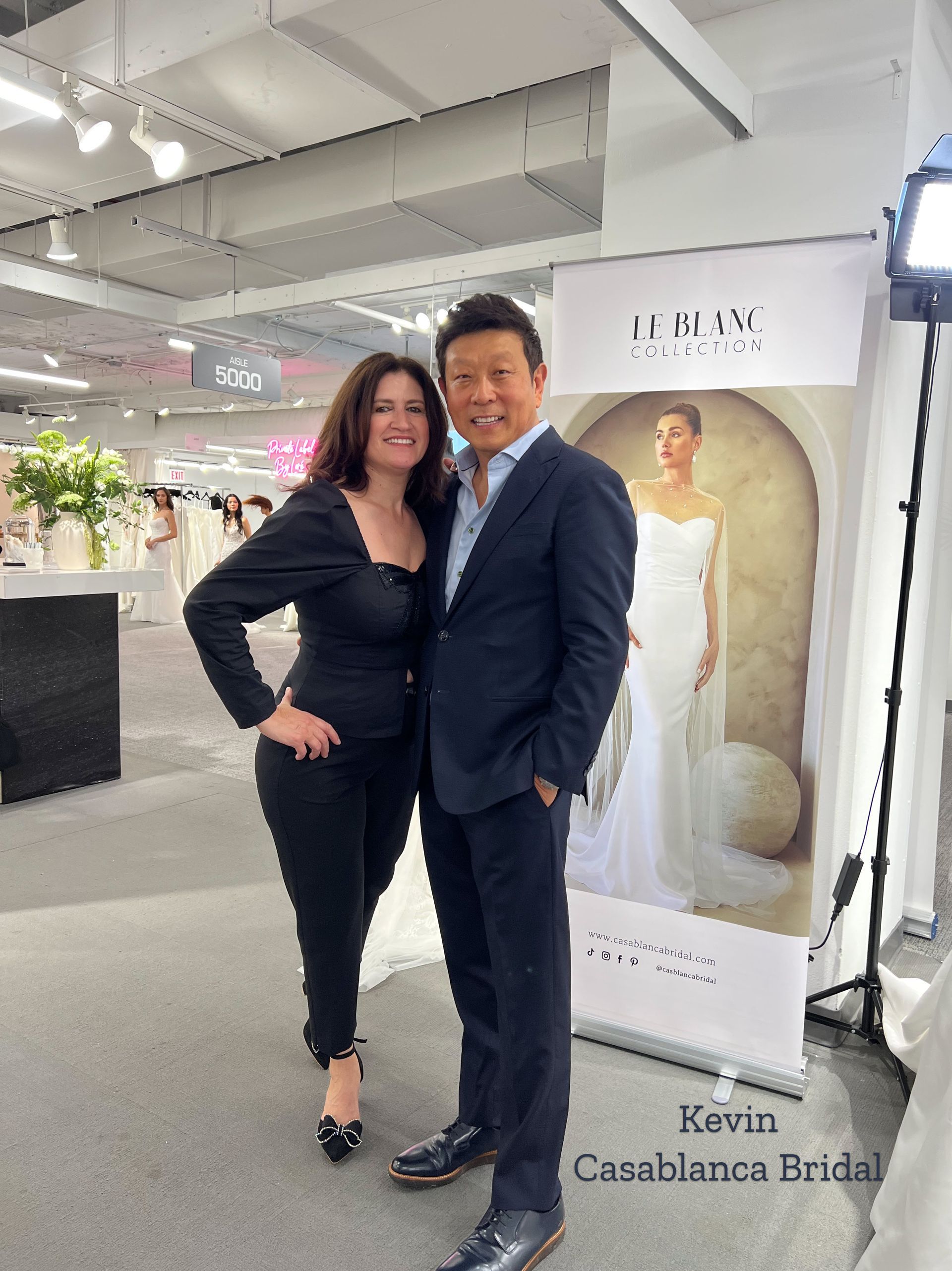 Fifi with Kevinl Lu from Casablanca Bridal