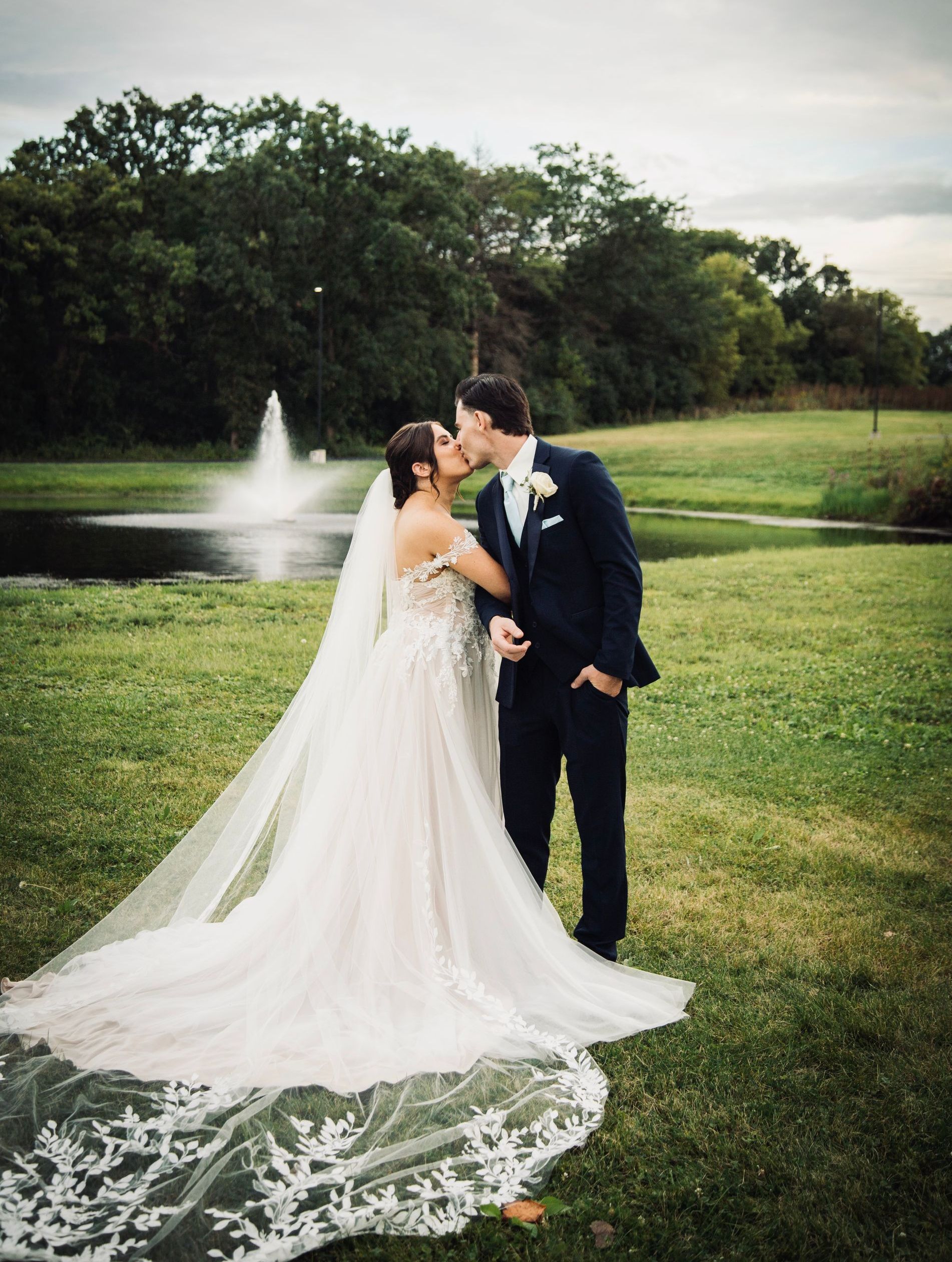 Emma Martin  in her wedding dress from Fifi's Bridal