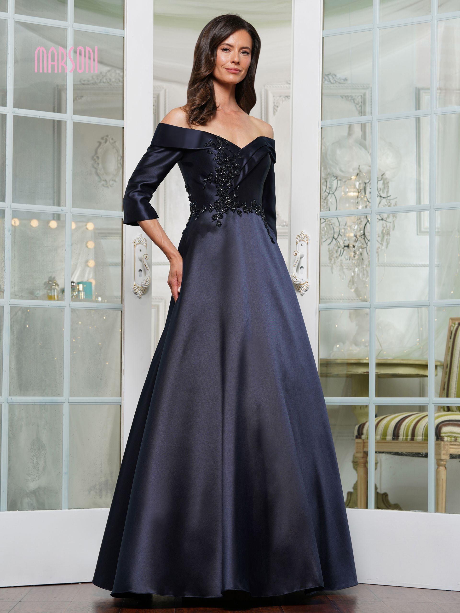 Marsoni Mother of the Bride Dress M1336 at Fifi's Bridal in Elmhurst, Il