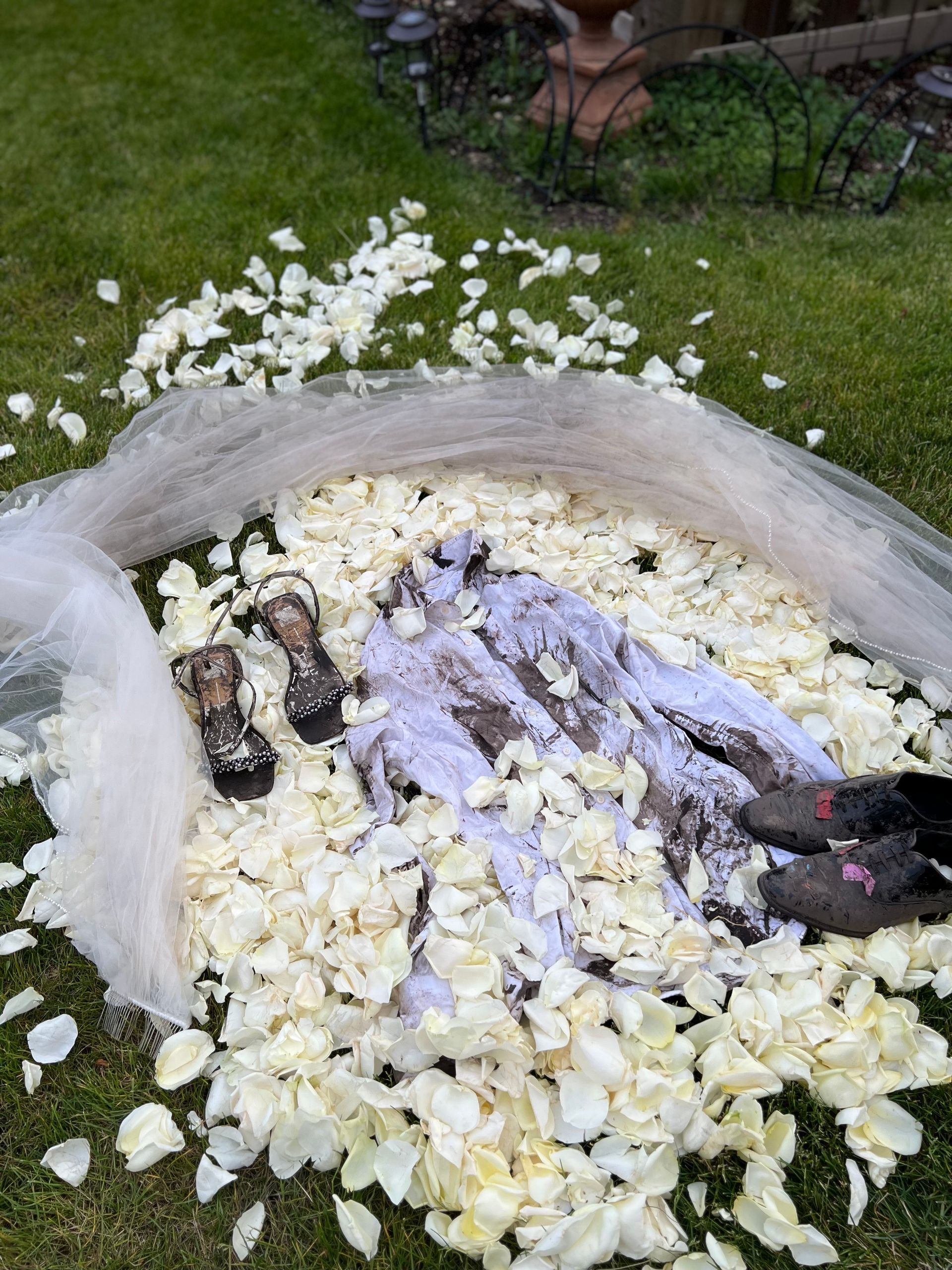 Amanda and Dylan Matthews by Fifi’s Bridal A Rainy Wedding Day 2024