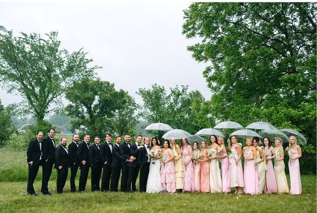 Amanda and Dylan Matthews by Fifi’s Bridal A Rainy Wedding Day 2024