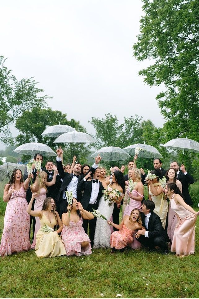 Amanda and Dylan Matthews by Fifi’s Bridal A Rainy Wedding Day 2024