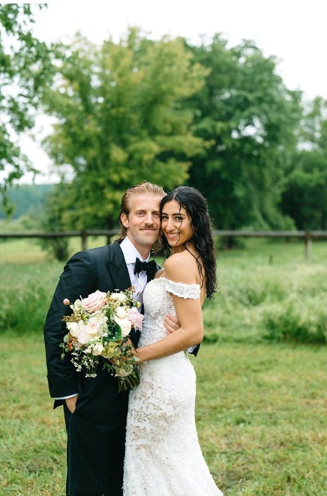 Amanda and Dylan Matthews by Fifi’s Bridal A Rainy Wedding Day 2024