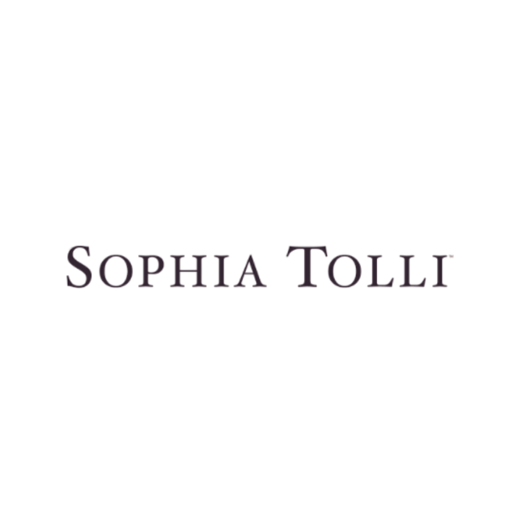 The logo for sophia tolli is on a white background.